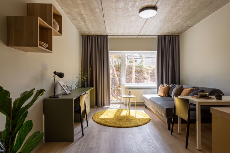 Studio XL with balcony