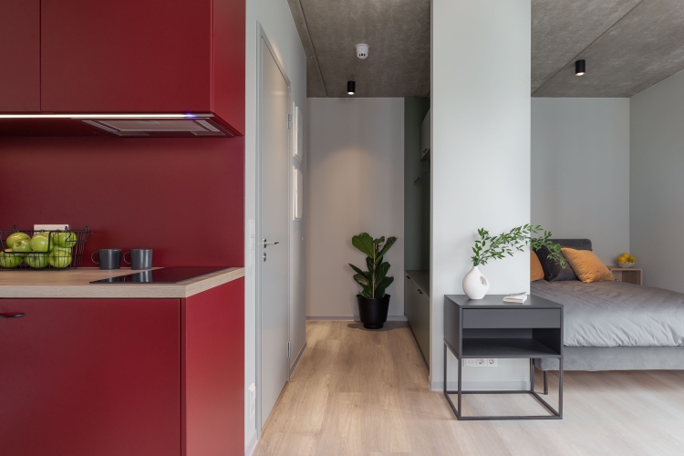 Studio XXL with balcony